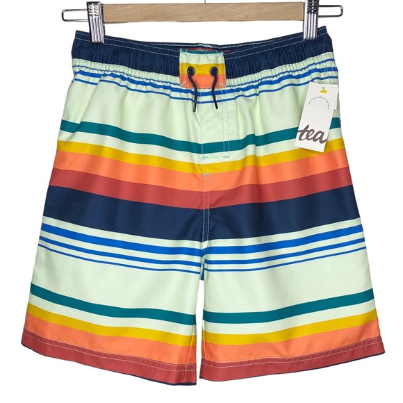Tea Collection Mid-Length Swim Trunk Mediterranean Stripe - Picture 8 of 8